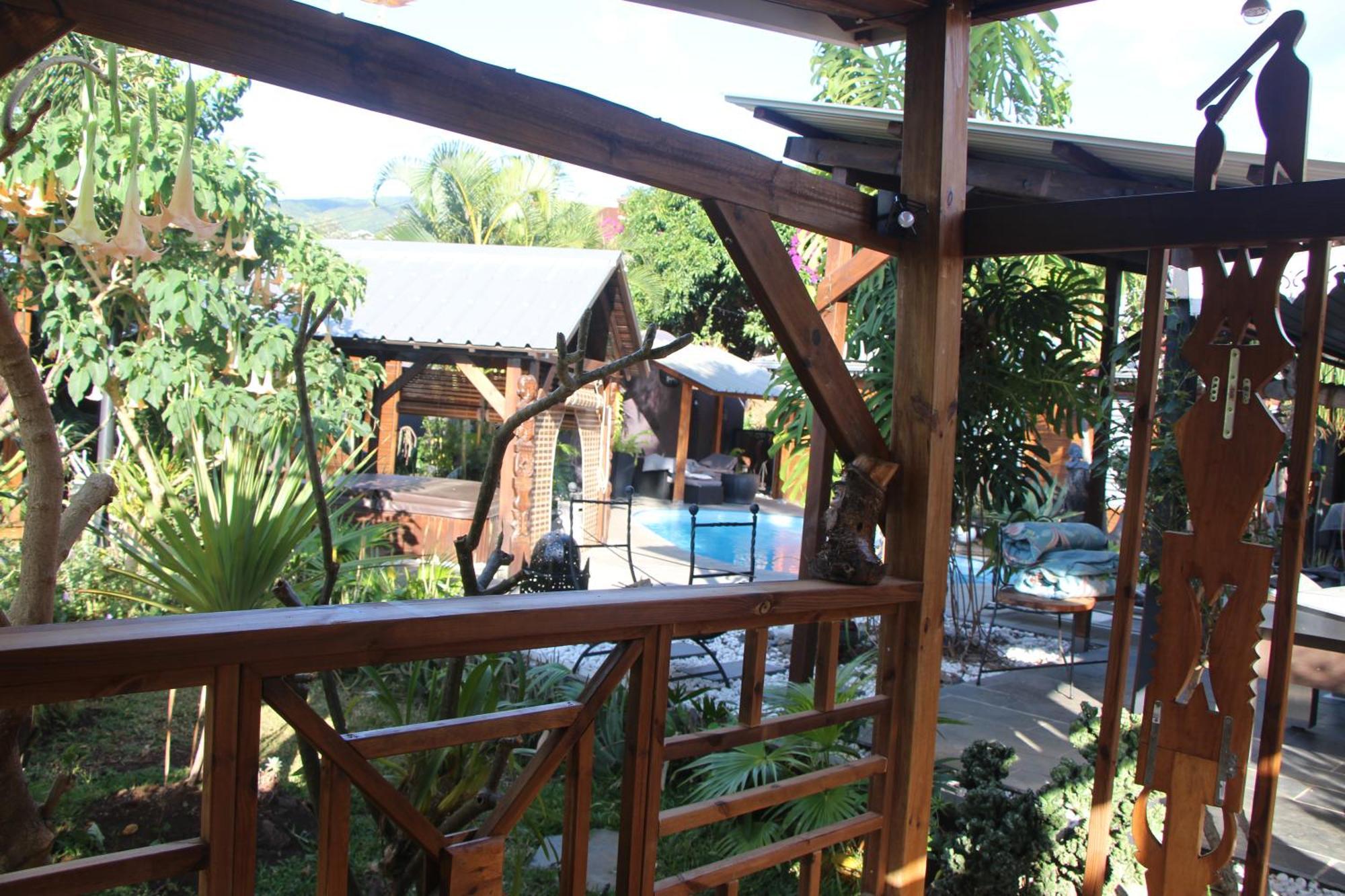 Lodge Le Palissandre à LA LIANE DE JADE 974- jacuzzi privatif - piscine Le Bois de Nefles (La Plaine) Exterior foto